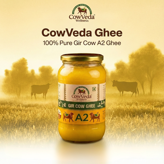 Cowveda's A2 Gir Cow Ghee (Vedic Bilona Ghee)