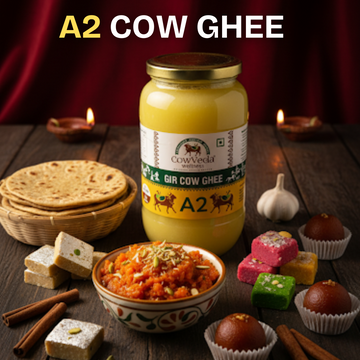 Cowveda's A2 Gir Cow Ghee (Vedic Bilona Ghee)