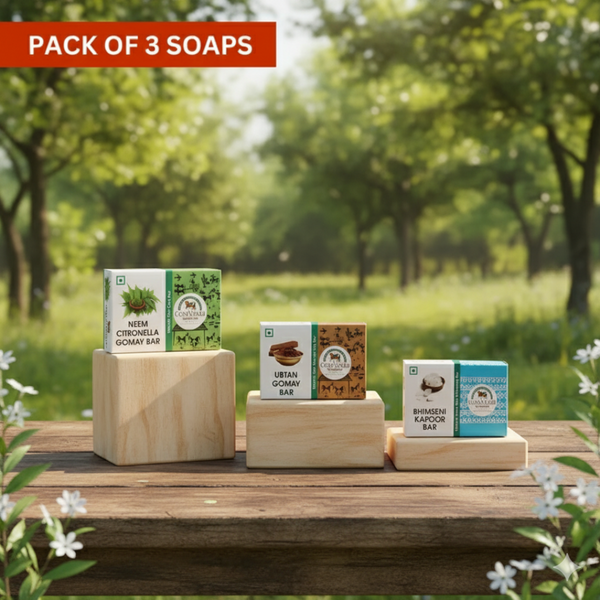 Pack of 3 Organic Soaps (100gm each)