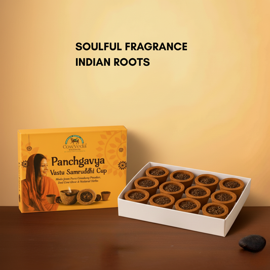 Panchgavya Vastu Samruddhi Dhoop cup (1 Pack - 12 Cups)