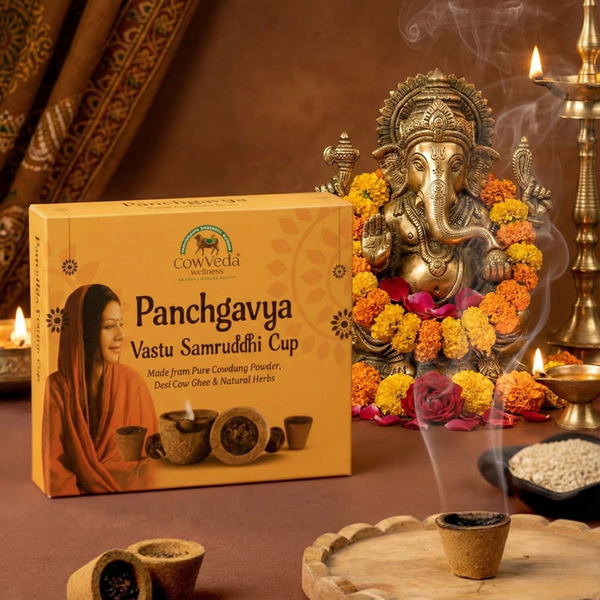 Panchgavya Vastu Samruddhi Dhoop cup Pack Of 10 (120 cups)