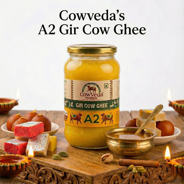 Cowveda's A2 Gir Cow Ghee (Vedic Bilona Ghee)