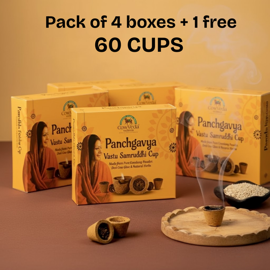 Panchgavya Vastu Samruddhi Dhoop cup (Combo)