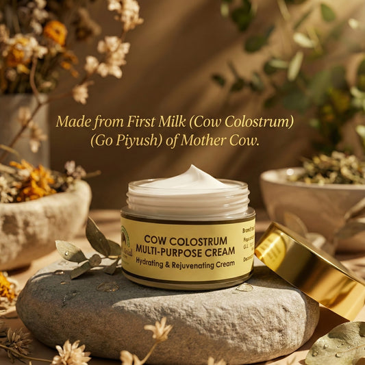 Cow Colostrum Multipurpose Cream (30g) Made from First Milk (Go Piyush) | Deep Nourishing & Skin Repair Cream